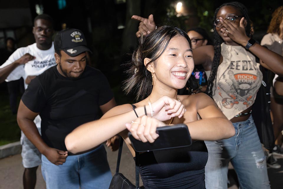 Students at the Light the Night event